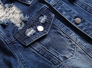 เสื้อแจ็คเก็ตยีนส์ปักลายดอกไม้สำหรับผู้หญิง ออกแบบเองได้ แฟชั่นลำลอง รับผลิตตามสั่ง ขายส่ง - Product Image 3