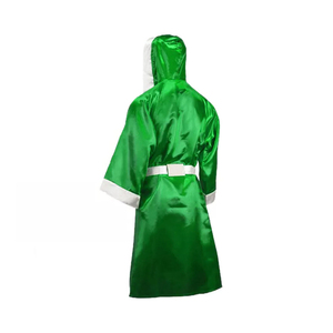 Robe de boxe en satin de haute qualité, robe d'arts martiaux, robe de compétition, vêtements d'arts martiaux, robe de boxe à capuche, tenue de combat - Product Image 6