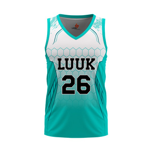 Maillot de basket-ball pour homme, sans manches, col en V, taille plus, respirant, anti-transpiration, séchage rapide, avec logo imprimé par sublimation sur le devant - Product Image 2