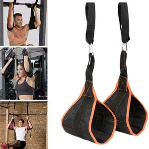 Custom Logo Heavy Duty Ab Straps with Steel Hooks, Adjustable Support for Gym, Core Workouts, Weightlifting - Product Image 6