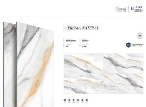 แผ่นพอร์ซเลนเคลือบเงาแพลตตินั่ม ขนาด 800x1600 1200x1800 750x1500 มม. ออกแบบมาเพื่อที่อยู่อาศัยและพื้นที่เชิงพาณิชย์ที่หรูหราและทันสมัย - Product Image 3