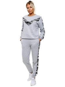 Ensemble de survêtement pour femmes en molleton rose à capuche 2 en 1, 100% coton, manches longues, poches latérales, fermeture à cordon, vêtements décontractés d'hiver - Product Image 6