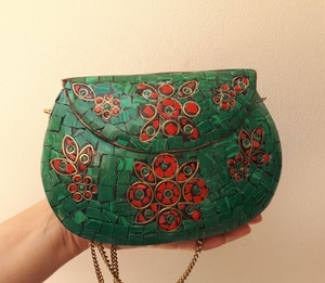 Handmade Mosaic Metal Clutch Purse Luxury Crafts Cross Body <b>Bag</b> <b>for</b> Her Best Mothers <b>Day</b> Gift <b>for</b> Mom Evening <b>Bags</b> - Product Image 5