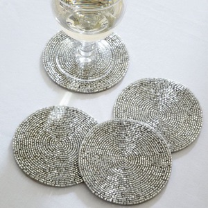 <b>CRYSTAL</b> CRAFT Factory Custom Beaded Coaster Handmade Glass Beads <b>Animal</b> Style Cup Mat Placemat, Table Runner12 - Product Image 5