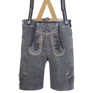 Lederhosen traditionnels bavarois pour hommes, personnalisés, coupe courte, pour l'Oktoberfest - Product Image 1