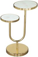 Meilleures ventes - Table basse en marbre travertin minimaliste - Table basse ronde moderne pour salon - Meubles décoratifs - Design artisanal