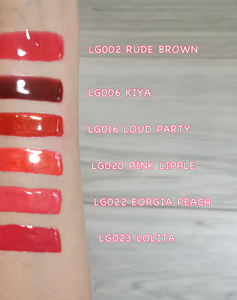 Brillant à lèvres brillant bouteille d'huile à lèvres baume à lèvres plus dodu à lèvres en gros Vegan logo personnalisé marque privée OEM paillettes rose clair - Product Image 3