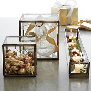 Boîtes à bijoux en métal et verre avec cadre métallique pour l'organisation des bijoux et un usage décoratif, boîtes de rangement en verre personnalisées - Product Image 5