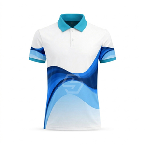 Service OEM Chemises de golf pour hommes en polyester, respirantes, anti-transpiration, infroissables, brodées, avec impression numérique - Product Image 3