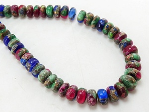 Turquesa de Cobre Mohave, Cuentas de 8mm, Forma Redonda Lisa y Pulida, Piedra Suelta Hecha a Mano, Certificada por Terceros para la Fabricación de Joyas - Product Image 3