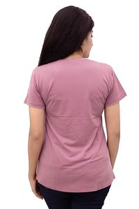 Camisetas de Maternidad para Mujer, Camiseta de Algodón con Cuello Redondo para Lactancia Fácil, Camiseta para Embarazadas - Product Image 3
