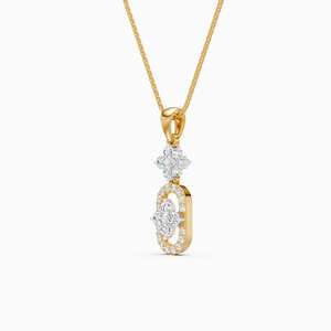 Collar de Diamantes en Oro Rosa, Corte Brillante Redondo, Color G, Piedra Natural, Clásico para Mujer, Uso Diario - Product Image 6
