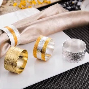 Anillo de Servilleta Metálico Moderno para Decoración de Mesa de Comedor, Bodas y Eventos de Catering - Product Image 2
