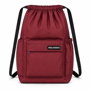 Custom Unisex Flex Drawstring Bag Lightweight Sports Gym <b>Backpack</b> With Logo Printing Manufacturer - Product Image 1
