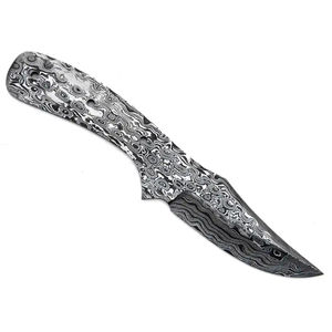 Couteau Burraq personnalisé fait main en acier Damas, lame vierge, motif goutte de pluie, multifonctionnel, 7,5 pouces, cadeau idéal pour l'extérieur - Product Image 6