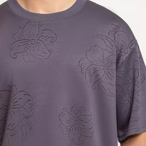 เสื้อยืดแฟชั่นคุณภาพสูง พิมพ์ลายโลโก้ตามสั่ง ผ้าฝ้าย 100% สวมใส่สบายๆ สำหรับกิจกรรมกลางแจ้ง ทรงหลวมไหล่ตก ระบายอากาศได้ดี - Product Image 6