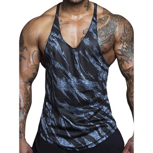 Muscle Sleeveless Tank Top Summer Cotton <b>Running</b> <b>Singlet</b> Breathable Knitted Gym Top Plus Size Tank Tops for Men - Product Image 2