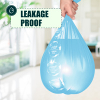 Bolsas de Basura Reutilizables de Polietileno Negro de Alta Resistencia de 3 Mil, Ecológicas, Reciclables, Certificadas ISO9001, Precio Económico, OEM