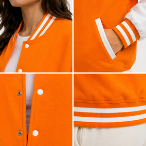 Chaqueta Varsity Tejida para Mujer, Estilo Invernal, Informal, de Secado Rápido, Transpirable, Resistente al Viento, Última Moda, Gran Venta, Personalizable - Product Image 5