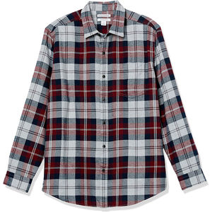 Mens <b>Flannel</b> <b>Top</b> 100 Cotton Casual Long Sleeve Plaid Shirt Formal Warm Brushed Cotton Soft Comfortable Breathable Custom Logo - Product Image 5