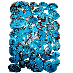 Pierre précieuse en magnésite naturelle turquoise, cabochon en pierre brute, poli, forme mixte, toutes tailles, cristal certifié, sans traitements - Product Image 3