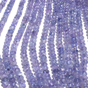 Cuentas Redondas de Tanzanita Natural Lisa AAA de 3-5 mm, 16 Pulgadas, Piedra Preciosa Genuina para la Fabricación de Joyas - Product Image 4