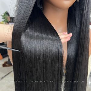 100% Vierge Vietnamien Remy Extensions de Cheveux Cuticule Aligné Soyeux Droite HD pour Dentelle Frontale Perruques Brutes Non Transformées - Product Image 5