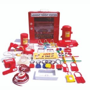 Station de verrouillage et d'étiquetage industrielle, ensemble de boîtes de sécurité, cadenas à hasp, panneau d'avertissement, kit de verrouillage d'équipement - Product Image 1