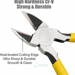 Cortador de Alambre Micro, Alicates de Corte Diagonal de Precisión de 6 Pulgadas, Alicates de Corte Lateral, Cortador de Alambre, Herramienta de Alta Resistencia - Product Image 2