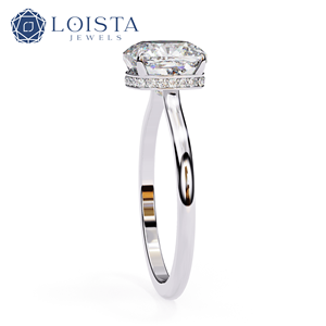 Fashion Diamond VVS Lab Grwon Diamond <b>Ring</b> 14K Gold Cushion Cut <b>Ring</b> Lab Grown Diamond Engagement <b>Ring</b> for <b>Men</b> Women - Product Image 1
