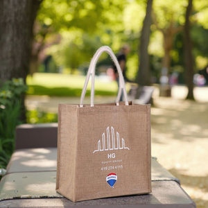 Sac de transport en jute durable avec impression personnalisée pour une utilisation promotionnelle - Product Image 5