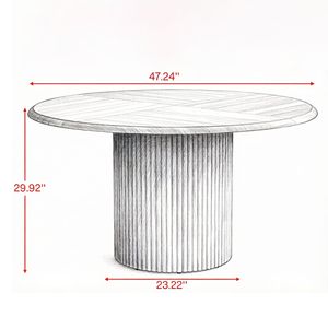 Tavolo da Pranzo Rettangolare in Pietra Sinterizzata e Marmo, Design Robusto in Legno Massello - Product Image 3