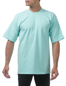 เสื้อยืดคอกลมแขนสั้นสีฟ้าอ่อนสำหรับผู้ชาย ทรงปกติ สวมใส่สบาย ผ้าฝ้ายเจอร์ซีย์ 100%  ลายพิมพ์ตามสั่ง ระบายอากาศได้ดี น้ำหนัก 220 กรัม ผ้าถัก - Product Image 1