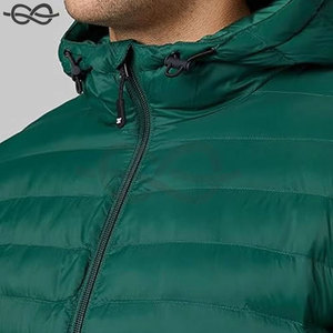Men's Lightweight Recycled Poly <b>Packable</b> <b>Jacket</b> Water Repellent Design with Zippered Pockets and Stand Collar for Layering - Product Image 5