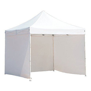 Tente Pop-Up 3x3m Noire Imperméable en Polypropylène Tissé avec Murs Latéraux et Sac de Transport – Abri Pliable d'Extérieur Toutes Saisons Personnalisable - Product Image 1
