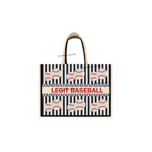 Sacs fourre-tout à thème baseball faits à la main avec perles, design personnalisé, fermeture éclair, doublure en coton, approuvés pour les stades et noms personnalisés - Product Image 5