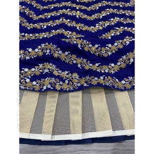 Lehenga choli ชุดปาร์ตี้ออกแบบสำหรับผู้หญิงพร้อมชุดทำงานปักสวยงาม - Product Image 3