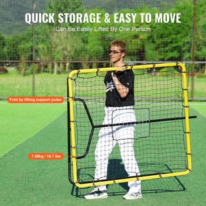 Rete di Rimbalzo per Allenamento Baseball e Softball 4 X 4,5 Piedi, Attrezzatura per Ritorno Palla - Product Image 6