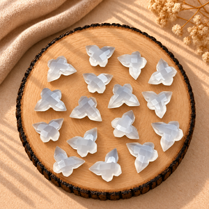 Cuentas de Calcedonia Rosa en Forma de Mariposa de 14x10mm, Facetadas, para la Fabricación de Joyas, Cuentas Sueltas al por Mayor, Suministros para Manualidades - Product Image 6