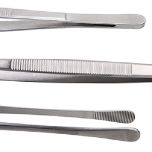 Professional 2-Piece 12-inch Stainless Steel Chef Tweezers with Serrated Tips Dishwasher Safe for BBQ and Cooking Tongs - Product Image 4