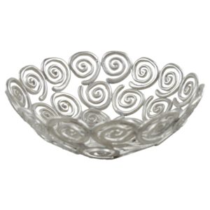Solid Metal Combo Storage <b>Baskets</b> for <b>Bread</b> Fruit Snacks Candy With Silver Rough Fashion Design Fruit Bowl Decorate - Product Image 6