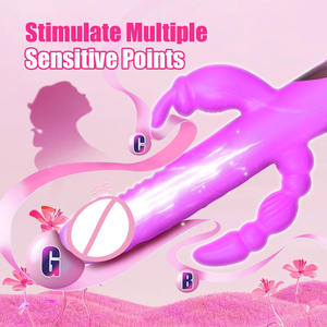 Hochwertiger Silikon-<span class=keywords><strong>Vibrator</strong></span>-<span class=keywords><strong>Dildo</strong></span> für Frauen mit G-Punkt-Stimulation und 10 Vibrationsmodi, wasserdicht und wiederaufladbar. - Product Image 3