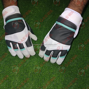 Gants de frappe de baseball et de softball professionnels en cuir de vachette souple, à manchette courte, personnalisés et antidérapants - Product Image 4