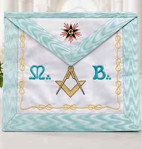 French Rite M. B. <b>Pin</b> Badge Ceremonial Custom Design Handmade Embroidered Sew-On Safety <b>Pin</b> Masonic Regalia Worldwide Export - Product Image 4