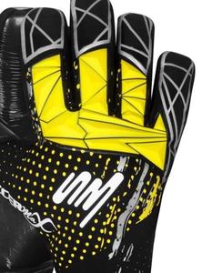 Gants de gardien de but de football jaunes et noirs en PU de haute qualité, à doigts complets, respirants, imperméables, avec fermeture auto-agrippante, pour adultes - Product Image 5