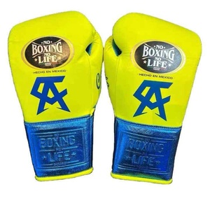 Gants de boxe en cuir véritable antidérapants pour entraînement et combat, qualité supérieure, prix de gros RTS, Pro Fighting No Boxing No Life, AS-BG-5053 - Product Image 6