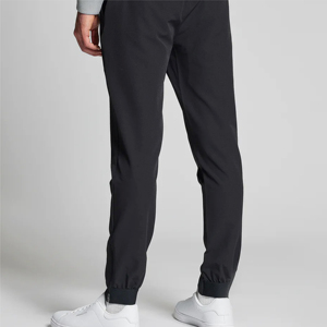 Pantalon décontracté pour homme en tricot uni à taille élastique, respirant et léger, idéal pour le golf et le quotidien - Product Image 3