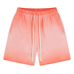 Shorts décontractés surdimensionnés en coton délavé style vintage, écologiques, pour le streetwear et l'entraînement, vente en gros directe usine - Product Image 4