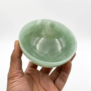 Material de piedras preciosas de alta calidad, producto de cuenco de Aventurina verde, cuenco de piedra Natural, cuenco de cristal de piedras preciosas para decoración, mayorista - Product Image 3
