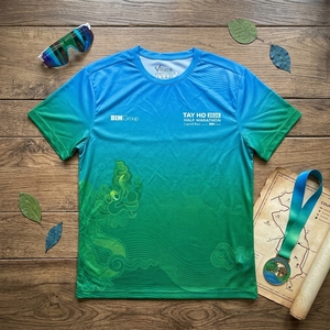 T-shirt de course en gros avec logo personnalisé, léger et performant pour le sport - Product Image 3